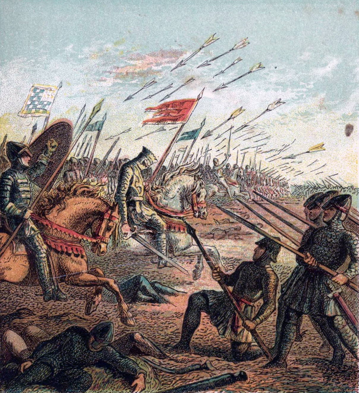 La Bataille d'Hastings par Joseph Martin Kronheim. Domaine public via Wikimedia Commons