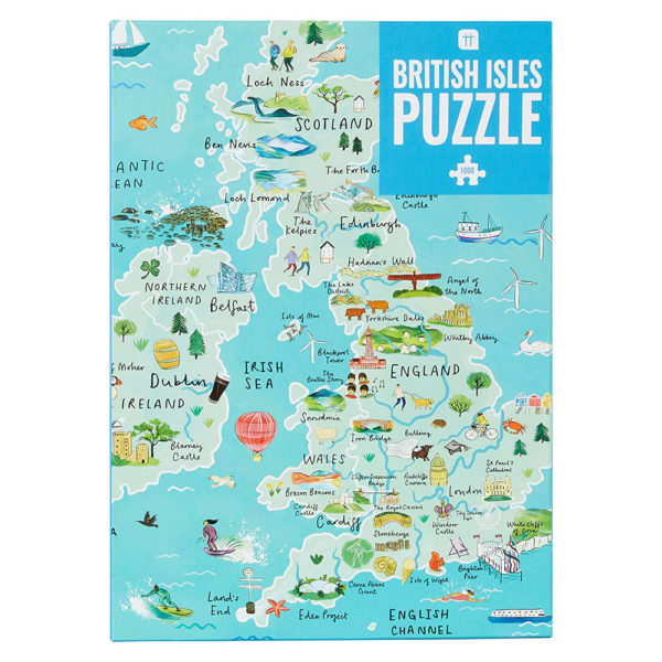 Puzzle Carte Iles Britanniques