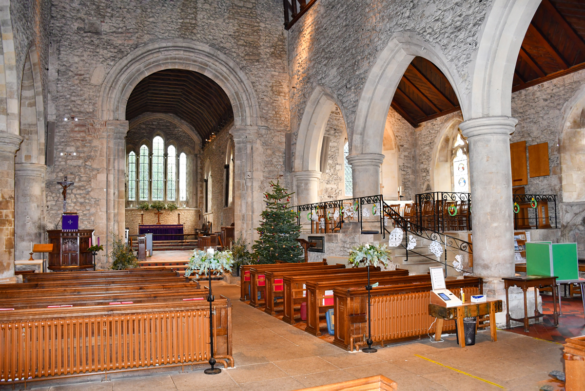 L'intérieur de l'église de Bosham © French Moments
