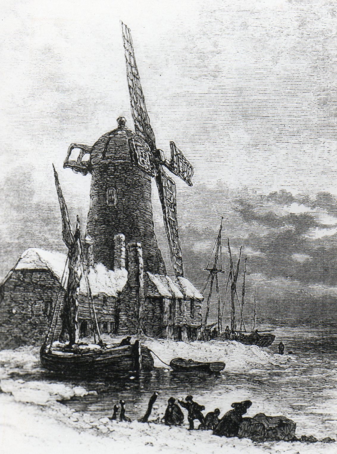 Langstone Windmill en 1869