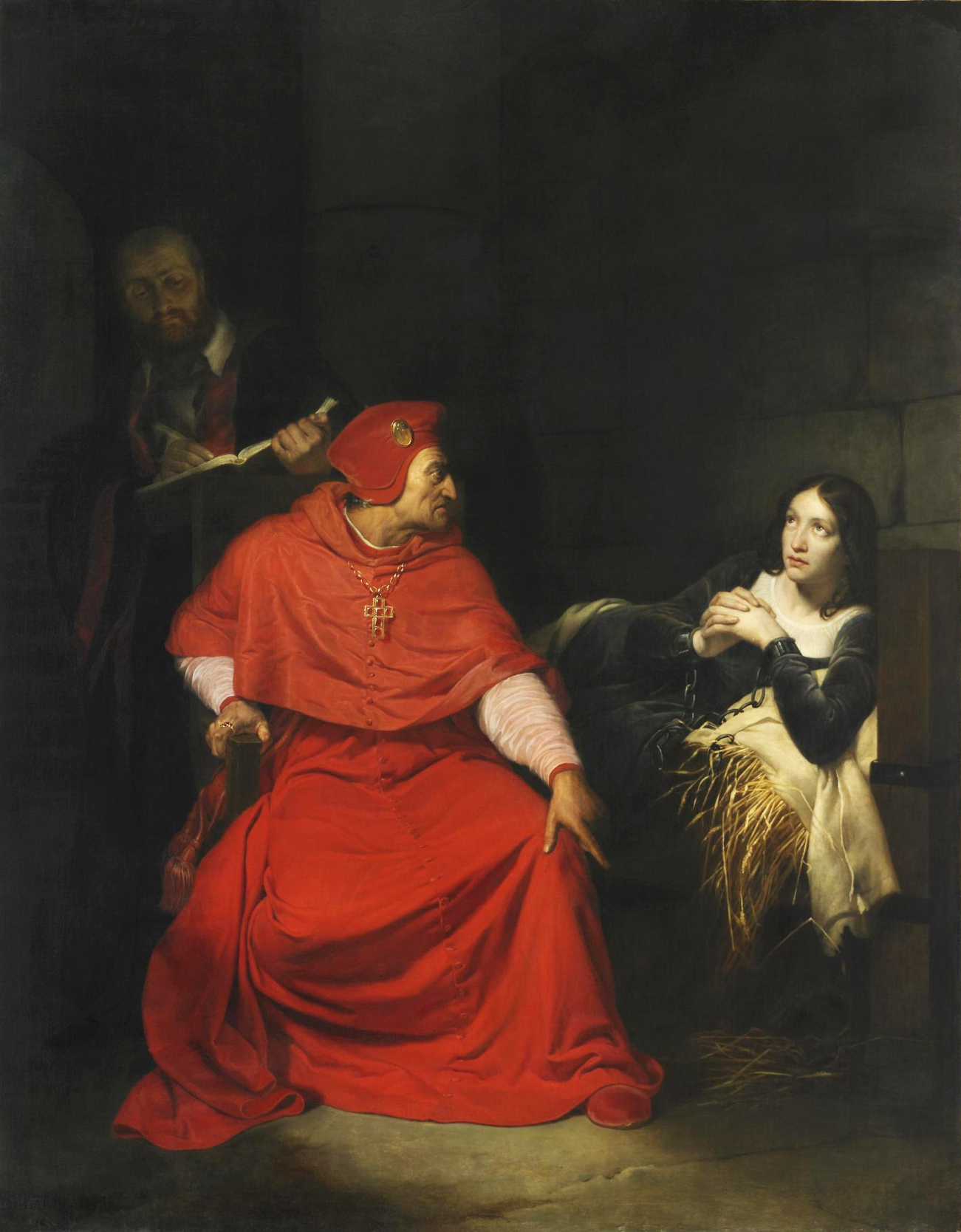 Joan of arc interrogation by Paul Delaroche 1856