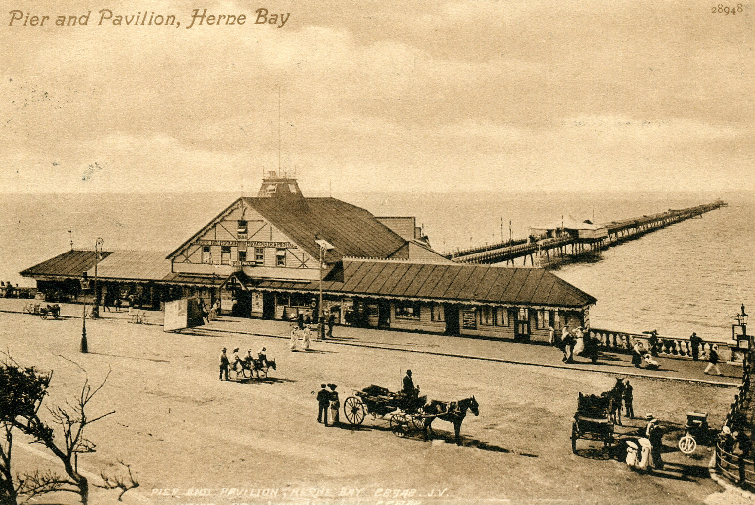 Herne Bay Pier circa 1900. Photo Public Domain via Wikimedia Commons