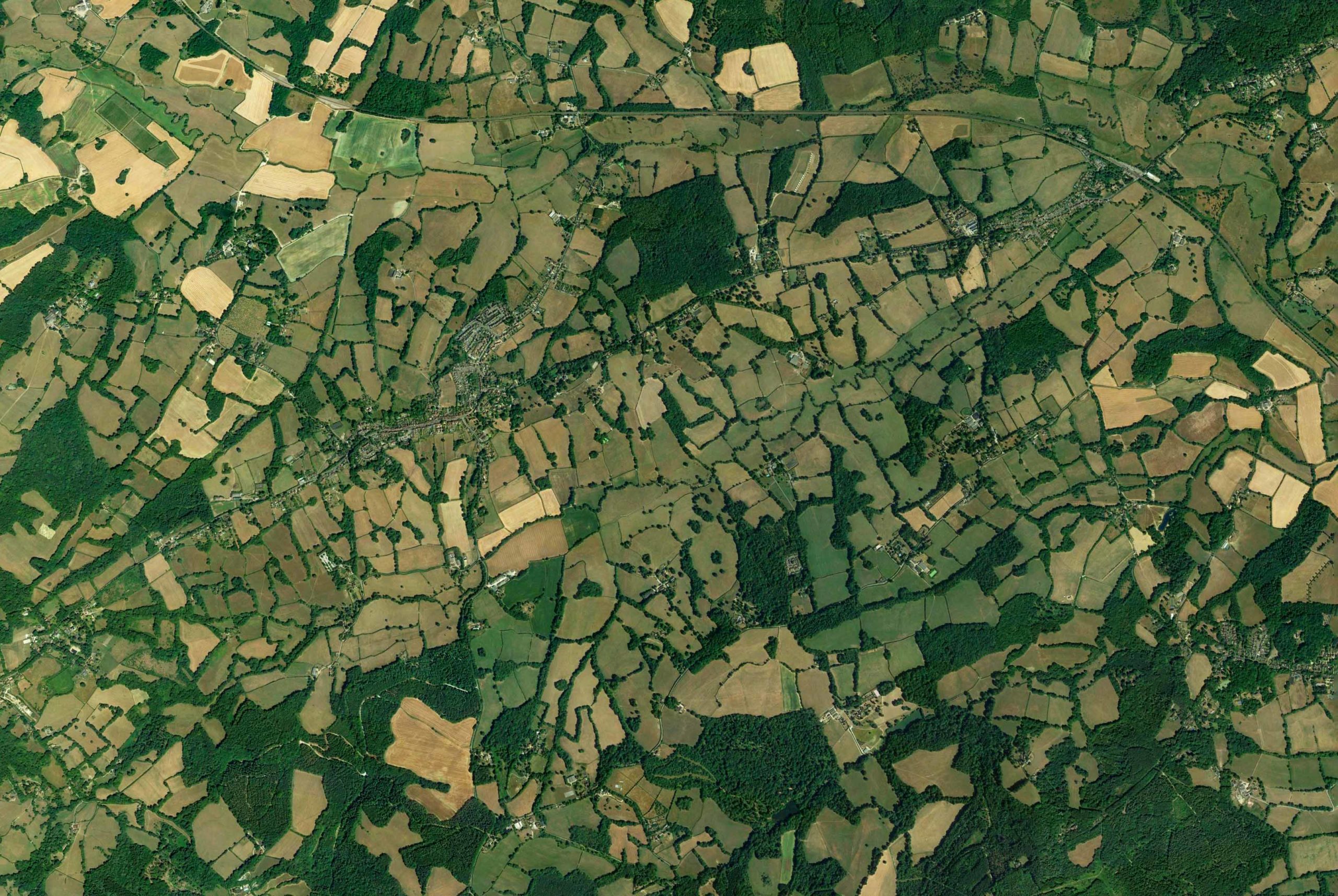 Bocage anglais by Google Earth