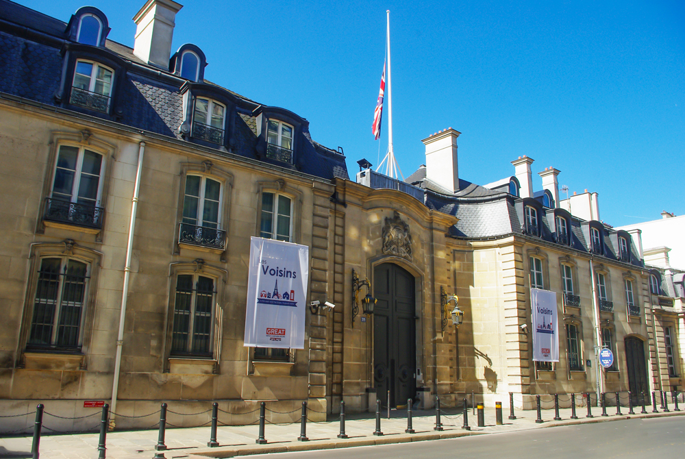 Sites anglais à Paris : Ambassade du Royaume Uni © French Moments