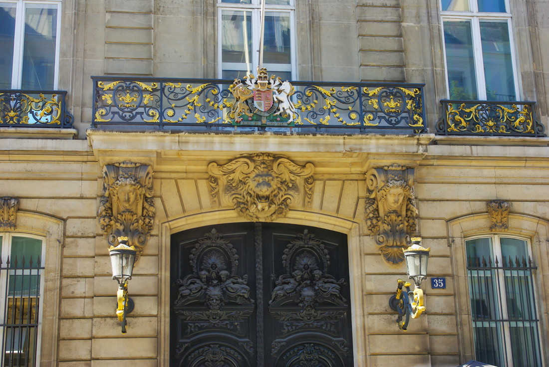 Sites anglais à Paris : Ambassade du Royaume Uni © French Moments