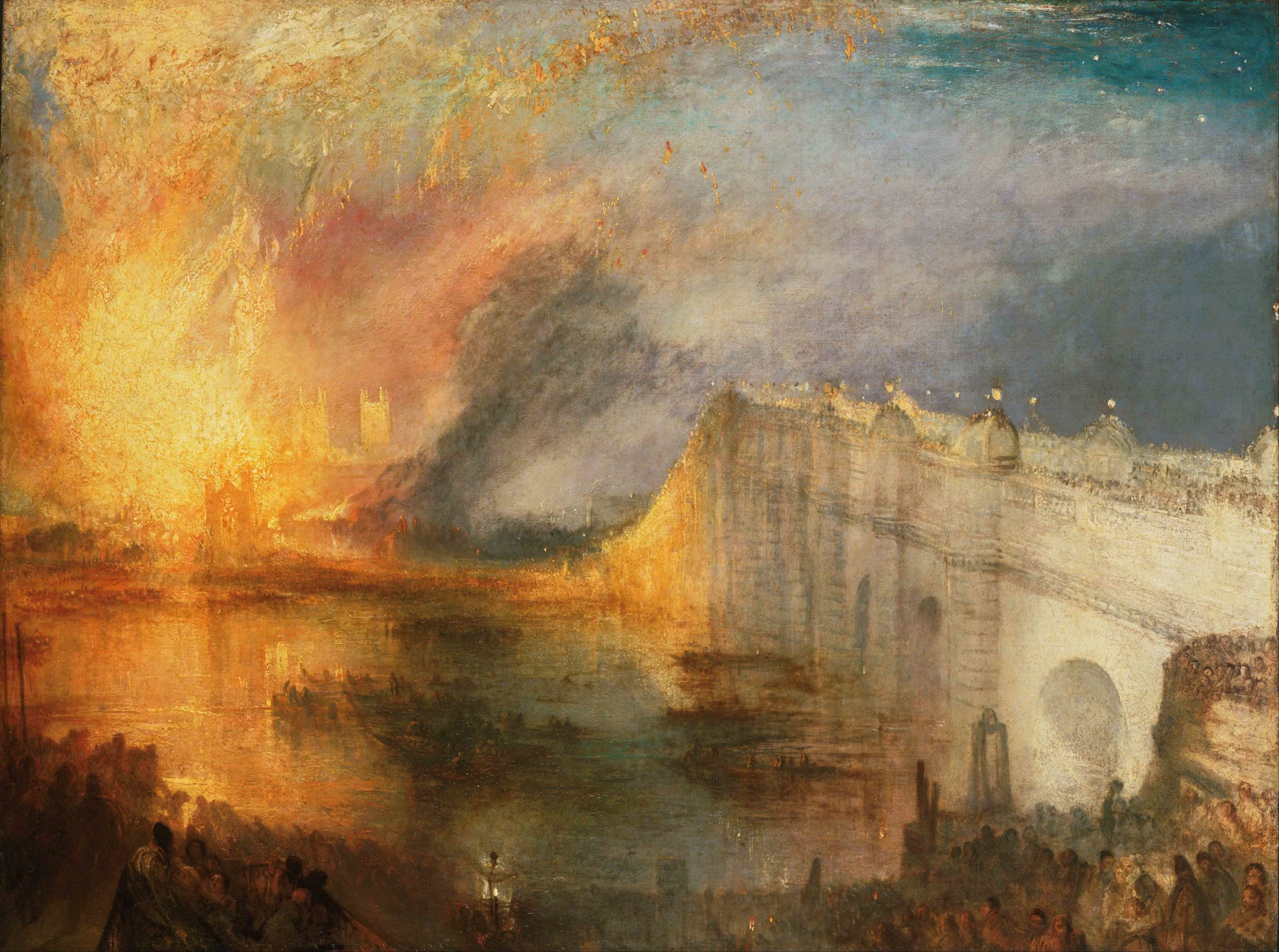 J. M. W. Turner The Burning of the Houses of Lords and Commons 1835