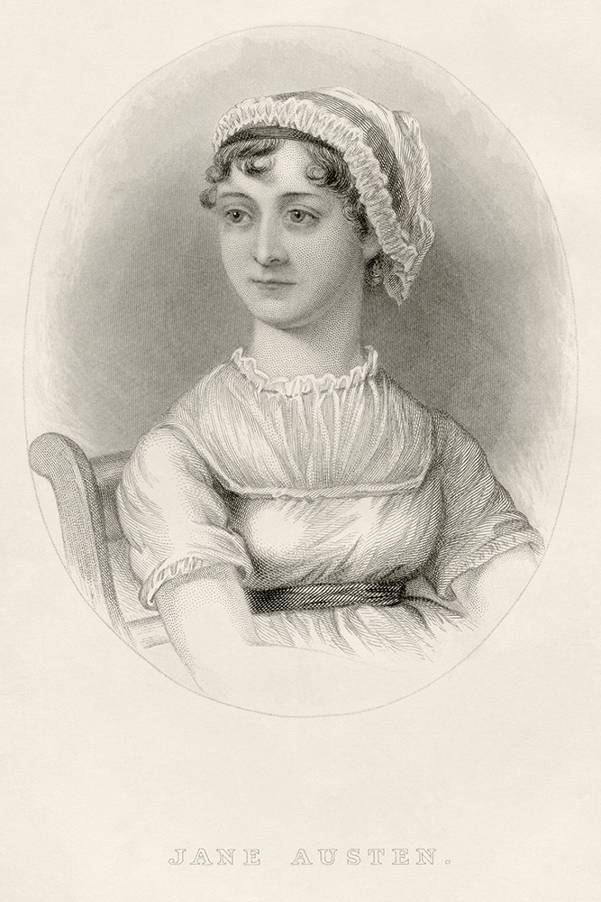 Jane Austen. Image Public Domain from Wikimedia Commons