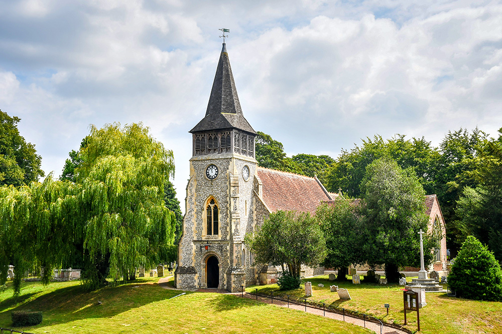 Wickham 17 copyright French Moments. Saint Nicholas Church, Wickham © French Moments