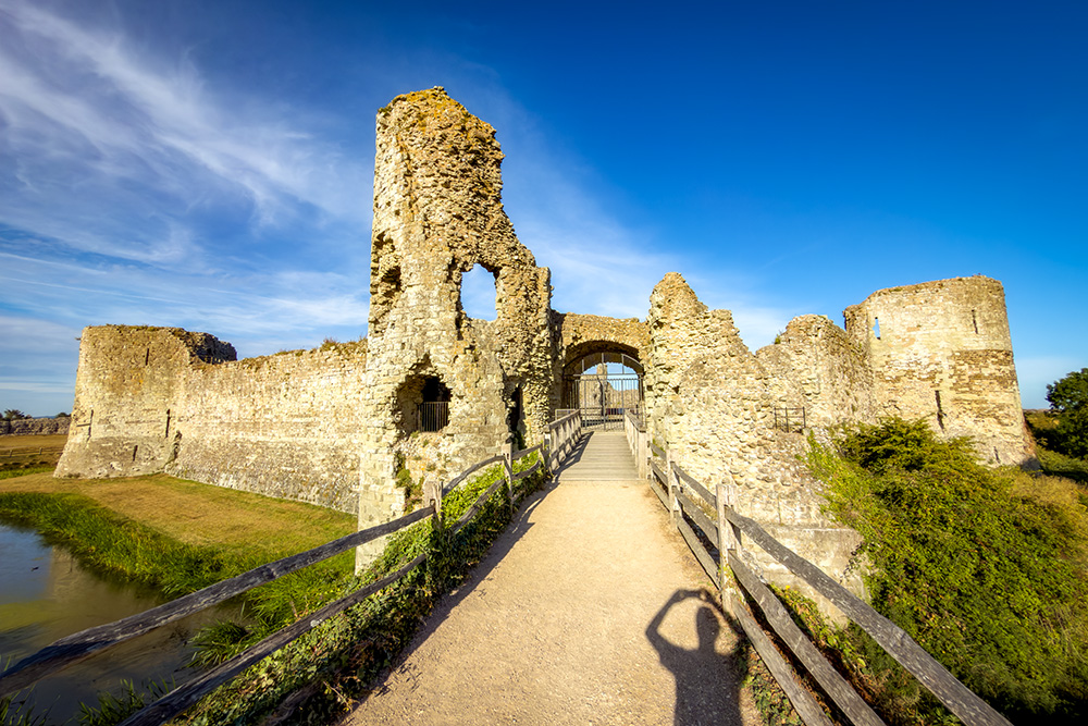 Pevensey Castle 01 copyright French Moments Le château en ruines de Pevensey