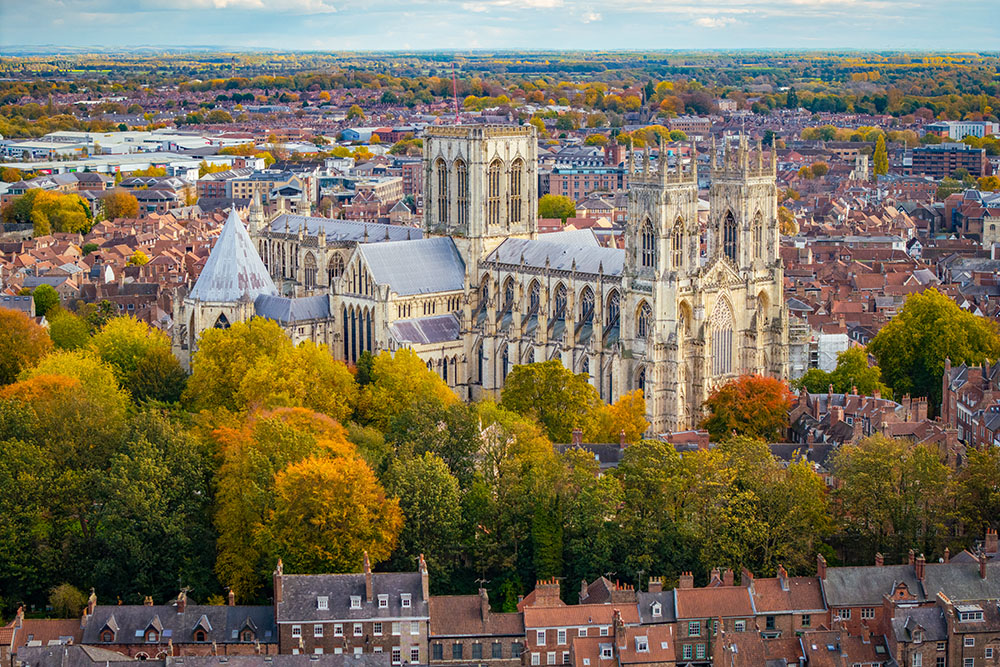 York Minster from above by jacksonnick via Envato Elements